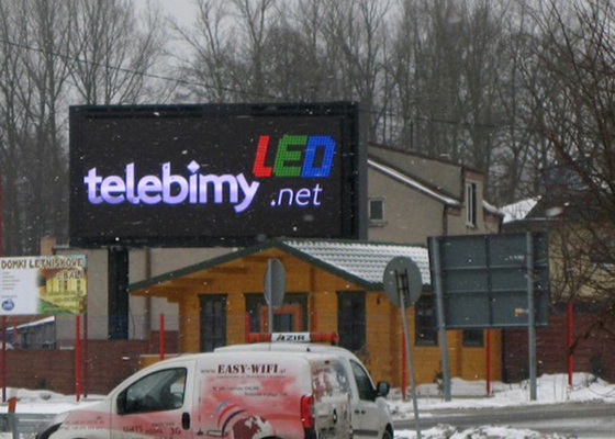 P20mm Outdoor Advertising LED Screen Digital Billboards in Poland